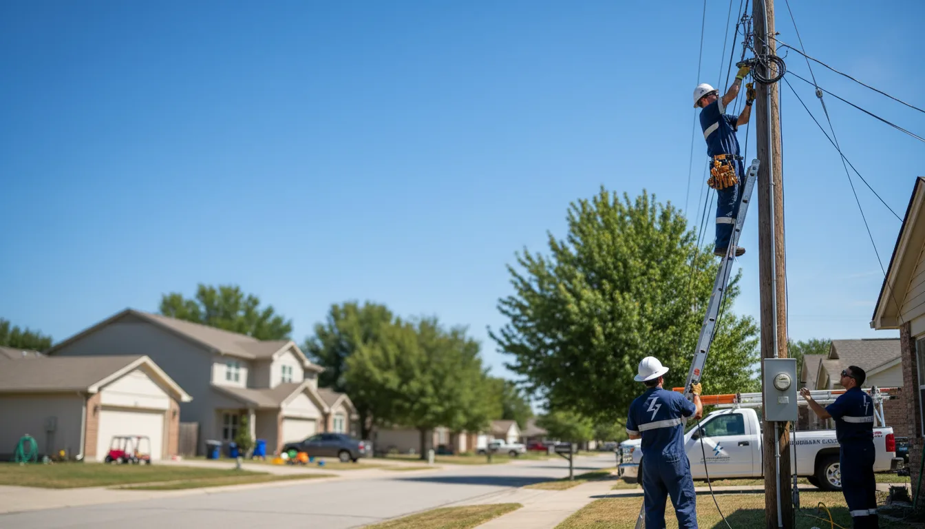 Residential electrician providing installation services in Shortsville, NY